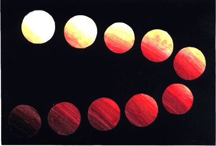Die verschiedenen Phasen einer Mondfinsternis