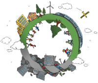 Logo von Ich bin öko-mobil! – Bildung für eine nachhaltige Mobilität