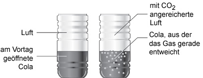 treibhauseffekt experiment flasche